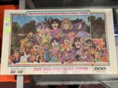 Beatles/Pop Memorabilia/Toys & Games: Late 1960s 800 piece jigsaw featuring cartoon characters of