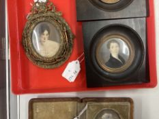 Grand Tour Miniatures: Ex Sonja Hamilton Collection 19th cent. Women Princess Alexandra Von Bay