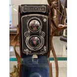Photographic Equipment: Mid 20th cent. Rolleiflex twin lens camera 'Rollei' by Franke & Heidecke, in
