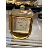 Clocks: Mid 20th cent. Imhof cube desk compendium clock, four sided hygrometer, barometer,