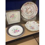 Late 19th/early 20th cent. Minton Chinese Tree No. 1959, dinner plates x 3, Jlmeau Graf Henneberg