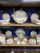 20th cent. Ceramics: Royal Doulton Larchmont tea and dinner ware, dinner plates x 10, dessert plates