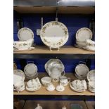 20th cent. Ceramics: Royal Doulton Larchmont tea and dinner ware, dinner plates x 10, dessert plates