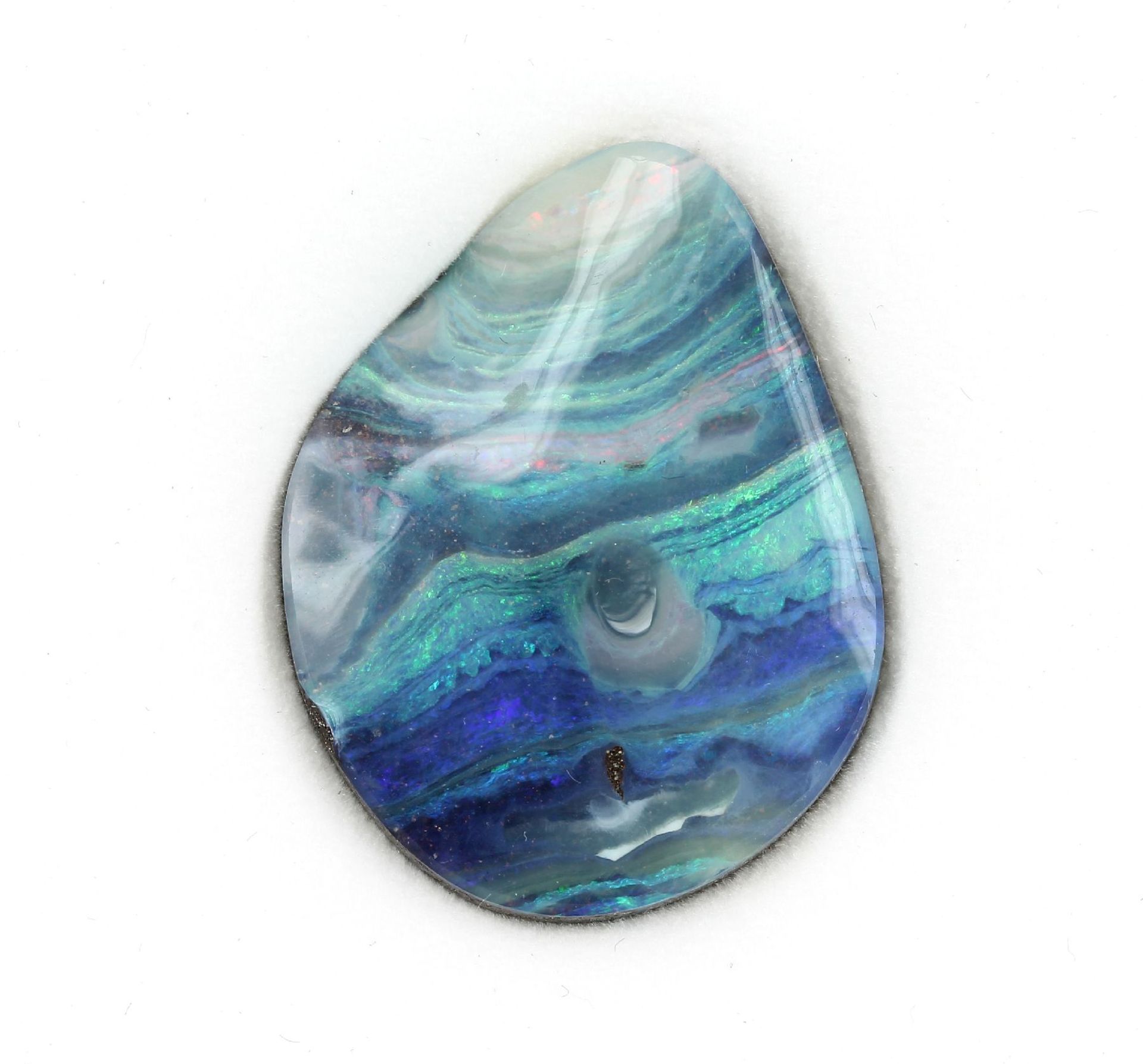 Loose opal, approx. 46.62 ct , boulderopal in blue and green