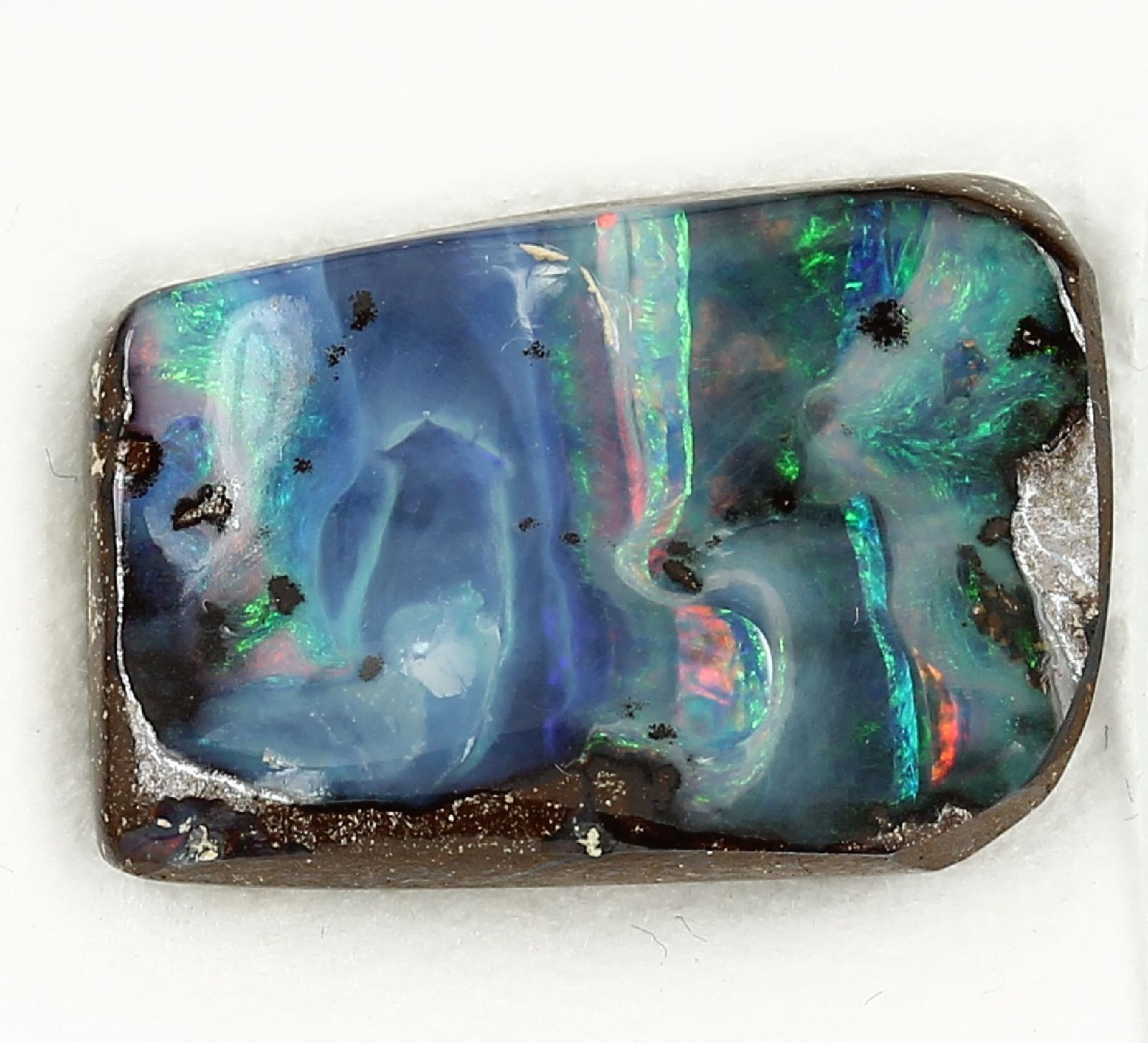 Loose opal approx. 12.79 ct , play of colours in blue and green