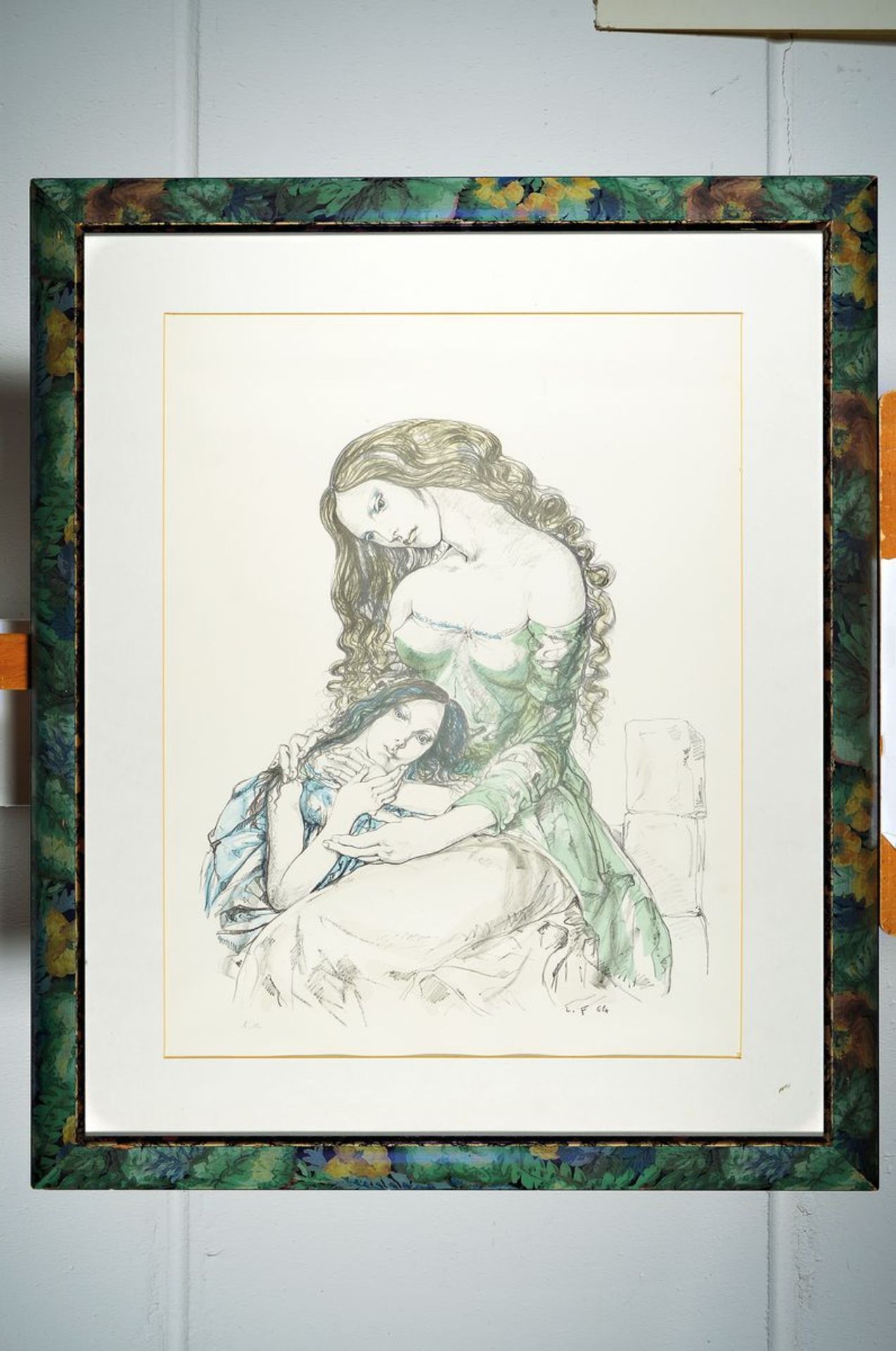 Leonor Fini, 1907 Buenos Aires-1996 Paris, Dreamy beauties,large format color lithograph,lower right - Bild 2 aus 2