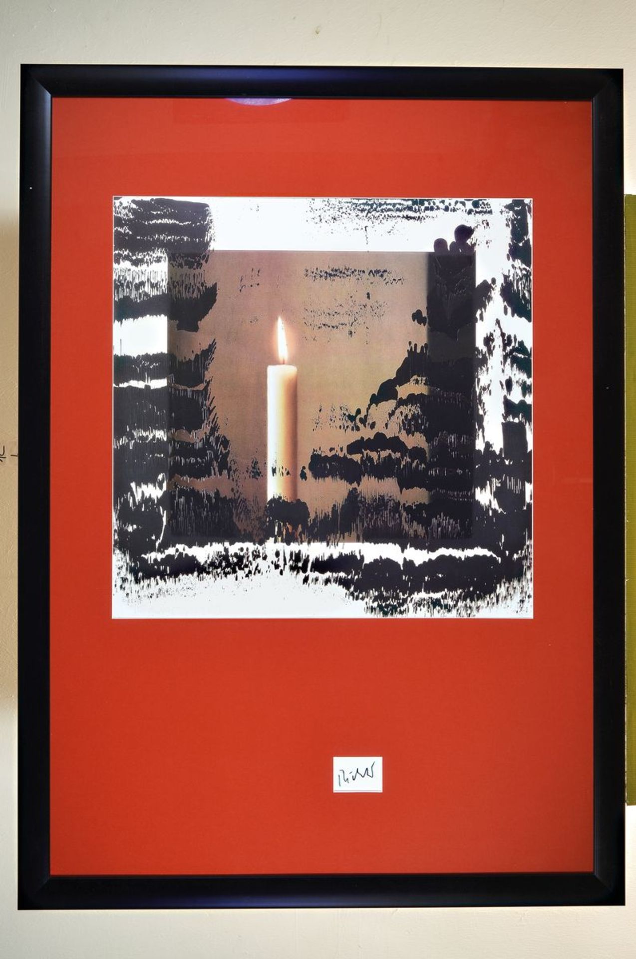 Gerhard Richter, born 1932, "candle II", coloroffset-lithograph on paper,signed, sheet size 84 x - Bild 2 aus 2