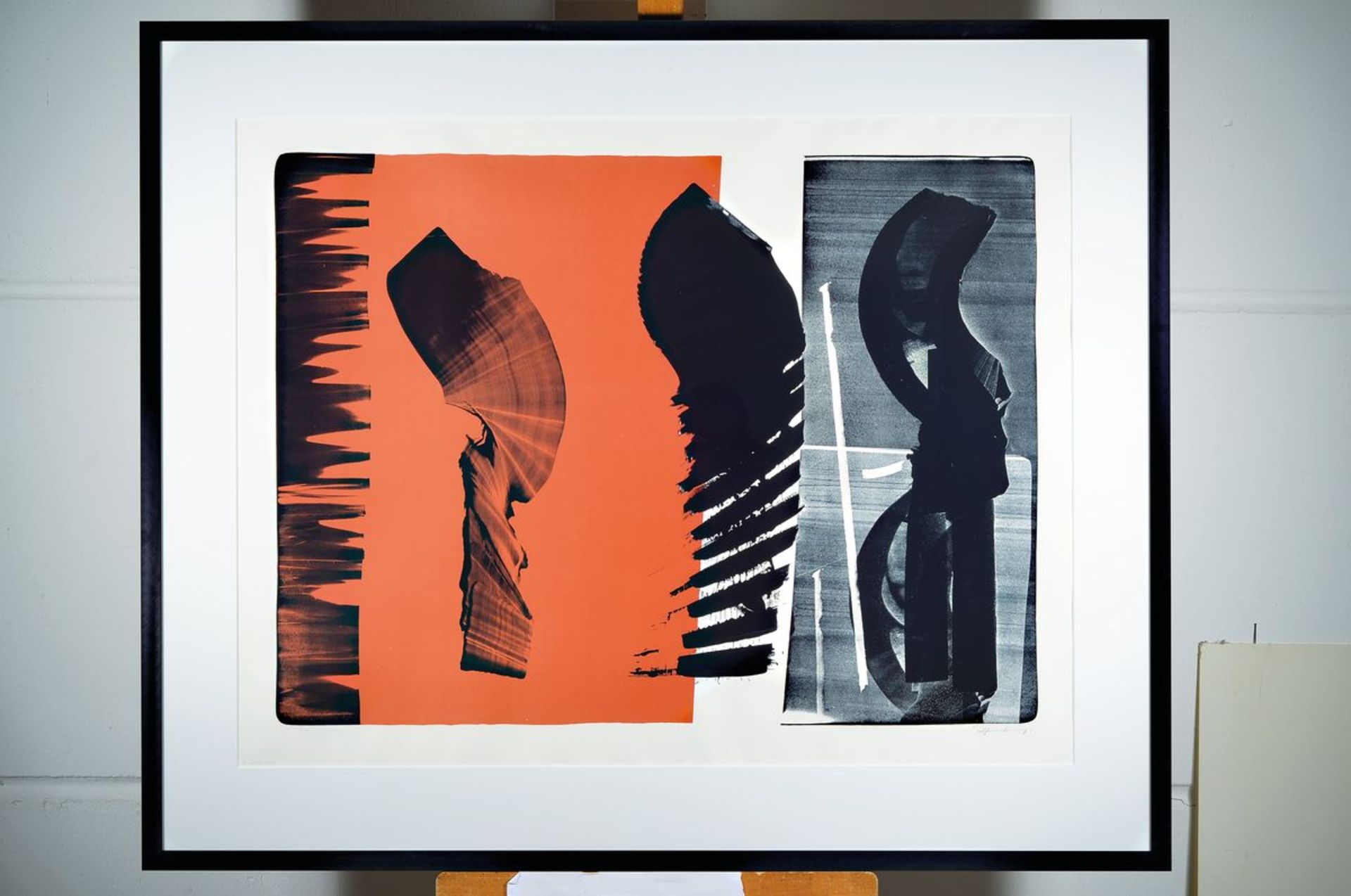 Hans Hartung 1904 Leipzig-1989 Antibes, L- 14B-1974, color lithograph, signed, titled, inscribed H. - Image 3 of 3