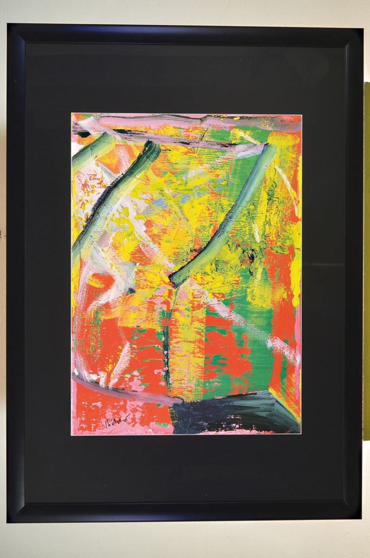 Gerhard Richter, born 1932, Farboffsetlitho, signed, nur wenige handsigned copies "Donaueschinger - Image 3 of 3