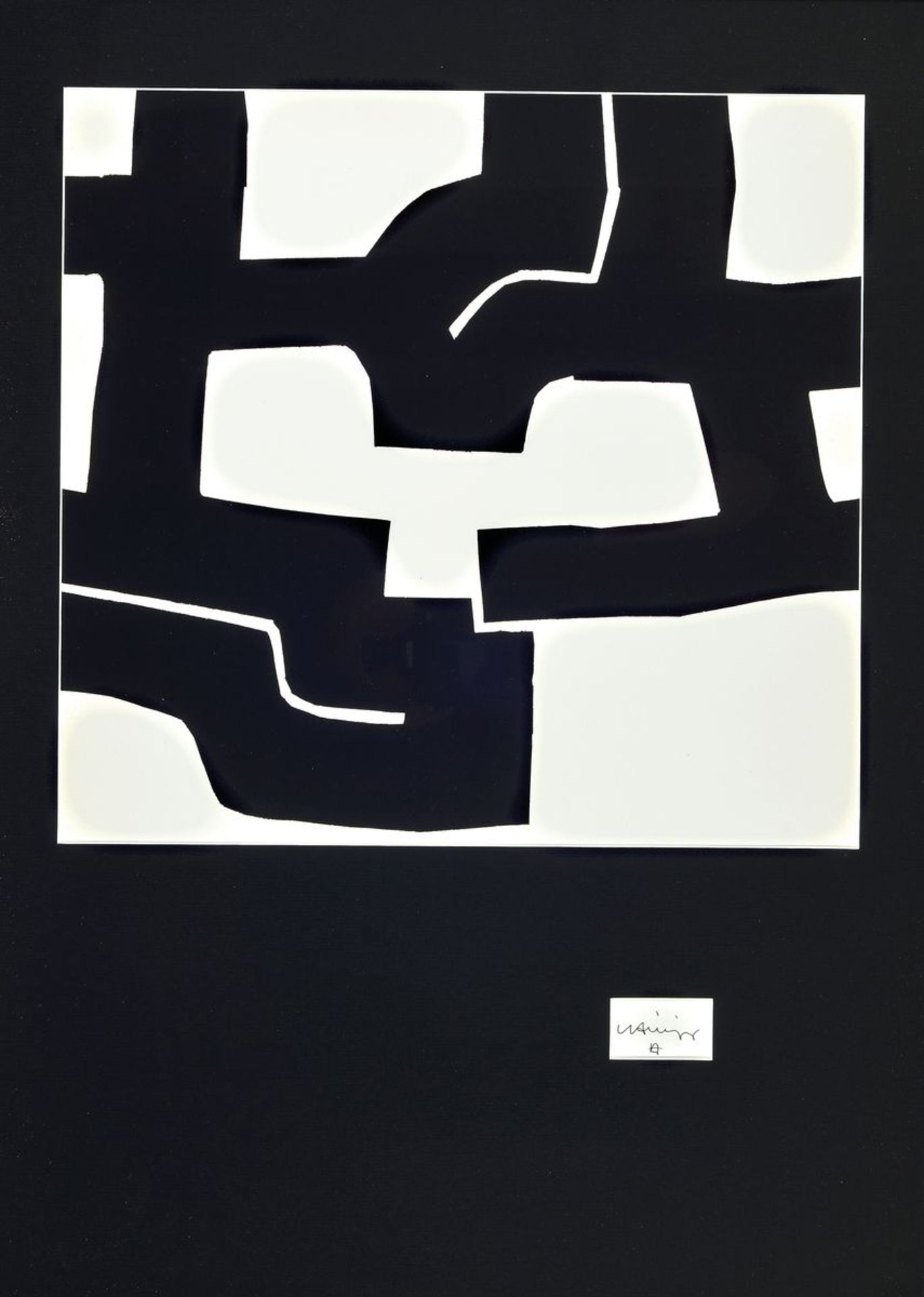 Eduardo Chillida, 1924-2002, screenprint, handsigned, sheet size 64 x 42 cm, published by Galerie