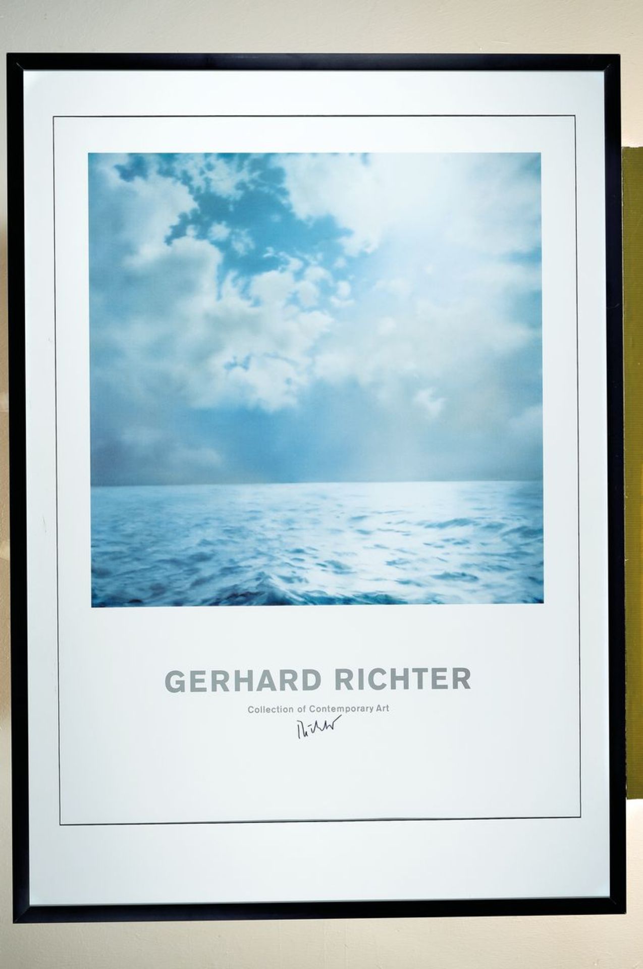 Gerhard Richter, geb.1932, "Seascape"/ Seestück signed, color offset on board, signed, 90 x 70 cm, - Image 3 of 3