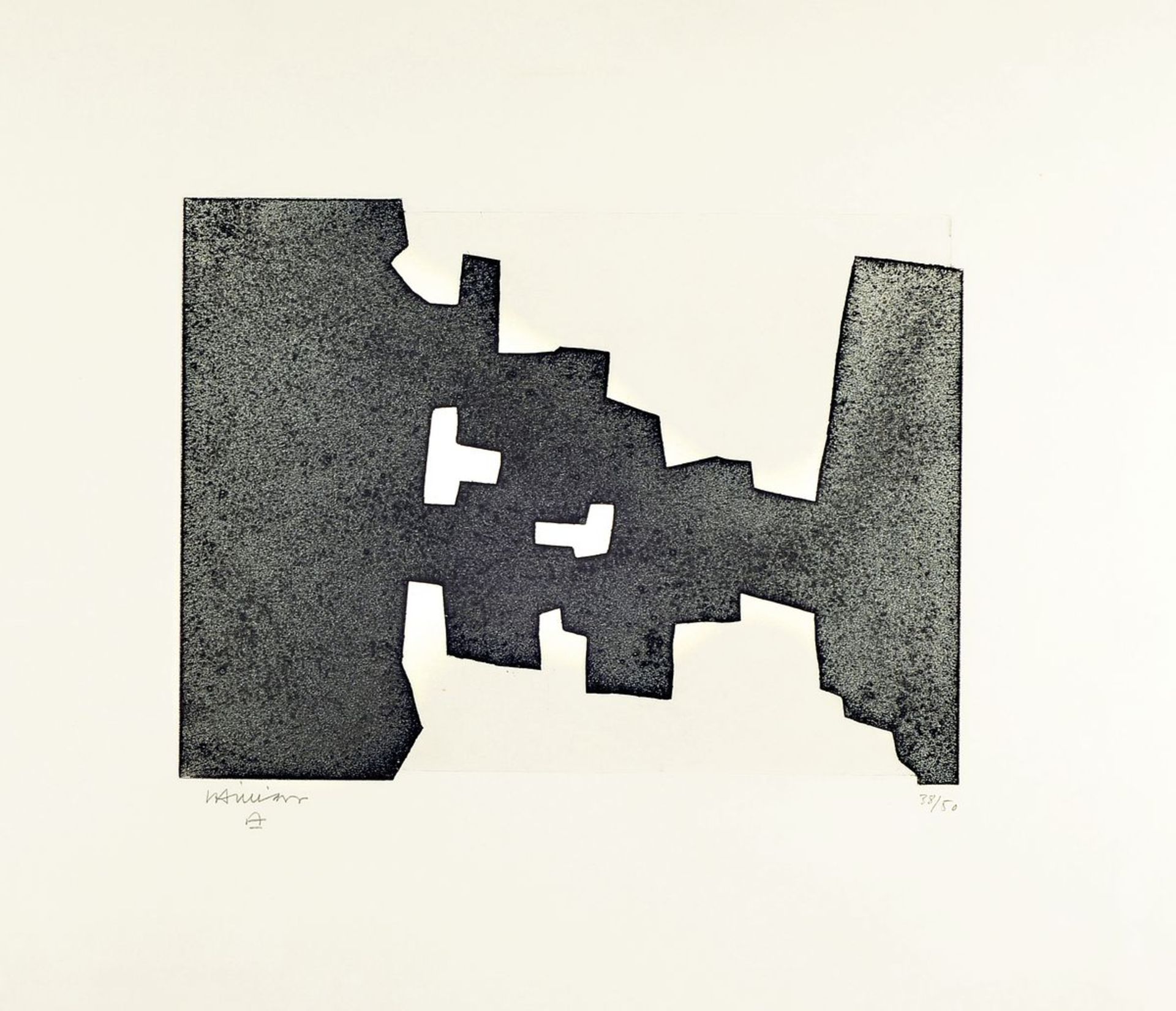 Eduardo Chillida, 1924-2002, Agindu II, etching from 1969, signed and numbered 38/50, approx