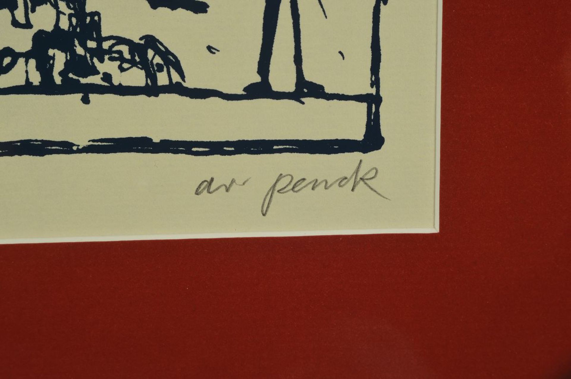 A.R. Penck, 1939-2017, , colour serigraph, from the wallet Skizzen from 1968. Revised " 1979, 99er - Image 2 of 3