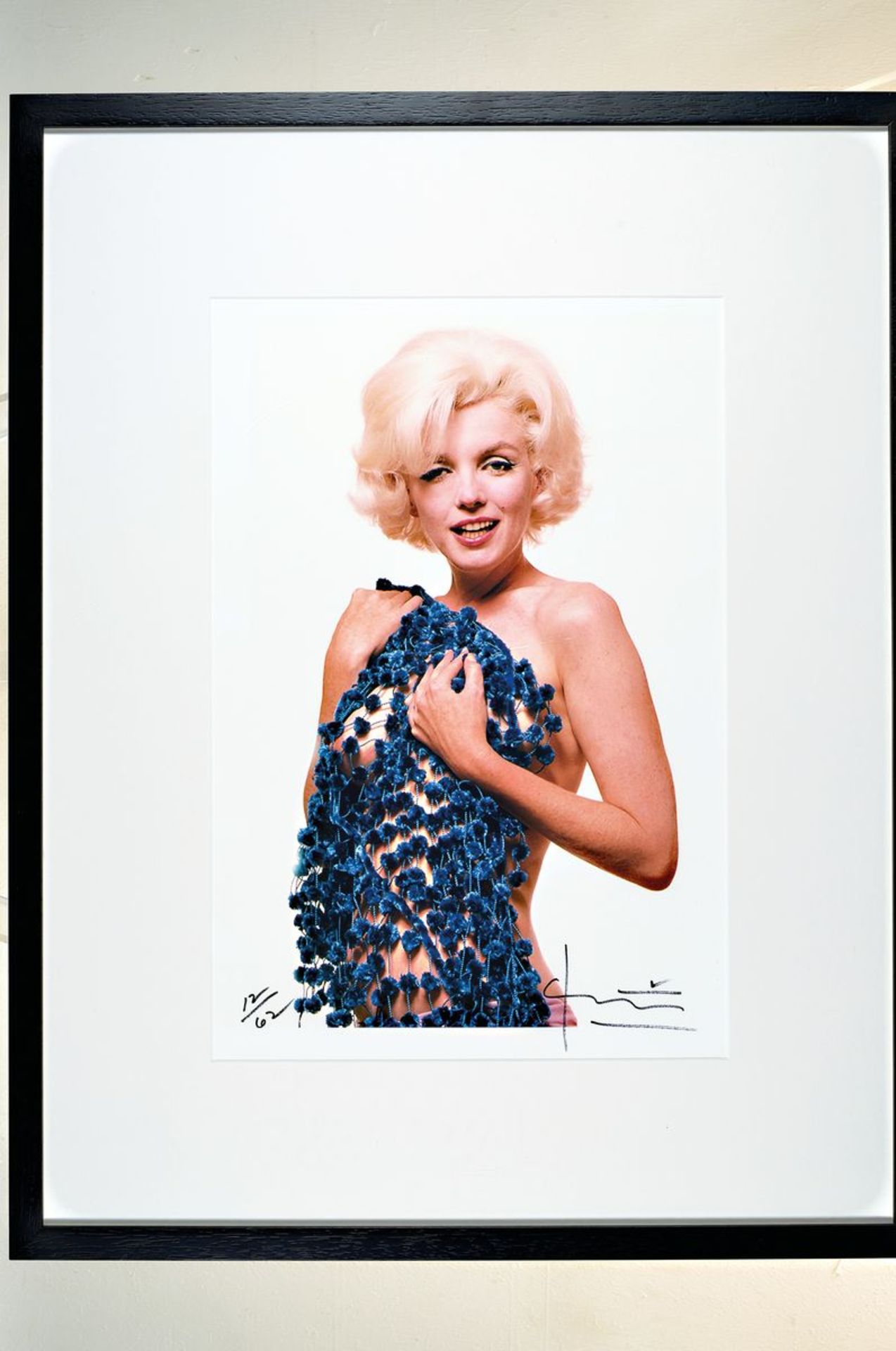 Bert Stern, 1929-2013, color photograph, Irisprint on thick mattem photo paper, "Marilyn in Cherille - Bild 3 aus 3