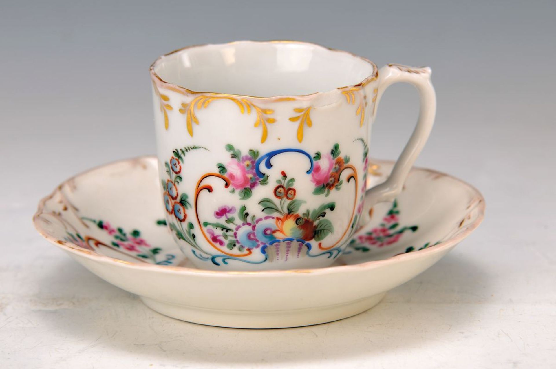 cup with saucer, Moscow, Alexander Popov, around 1810-30, best period of the Manufactoryand best