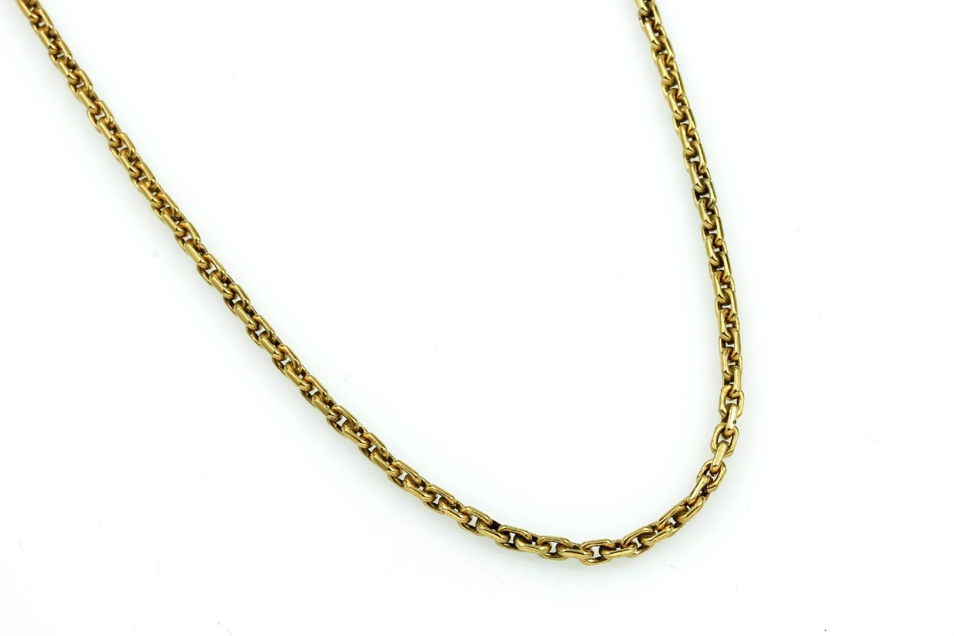 14 kt gold chain , approx. 12.4 g, YG 585/000, l. approx. 39.5 cm, key lock