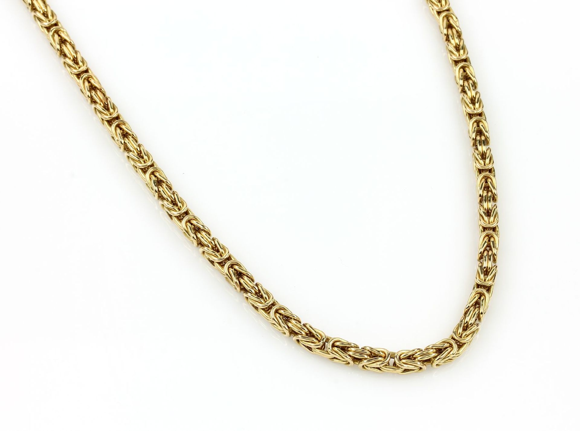 18 kt gold royal chain , YG 750/000, approx.46.8 g, l. approx. 78 cm, lobster clasp
