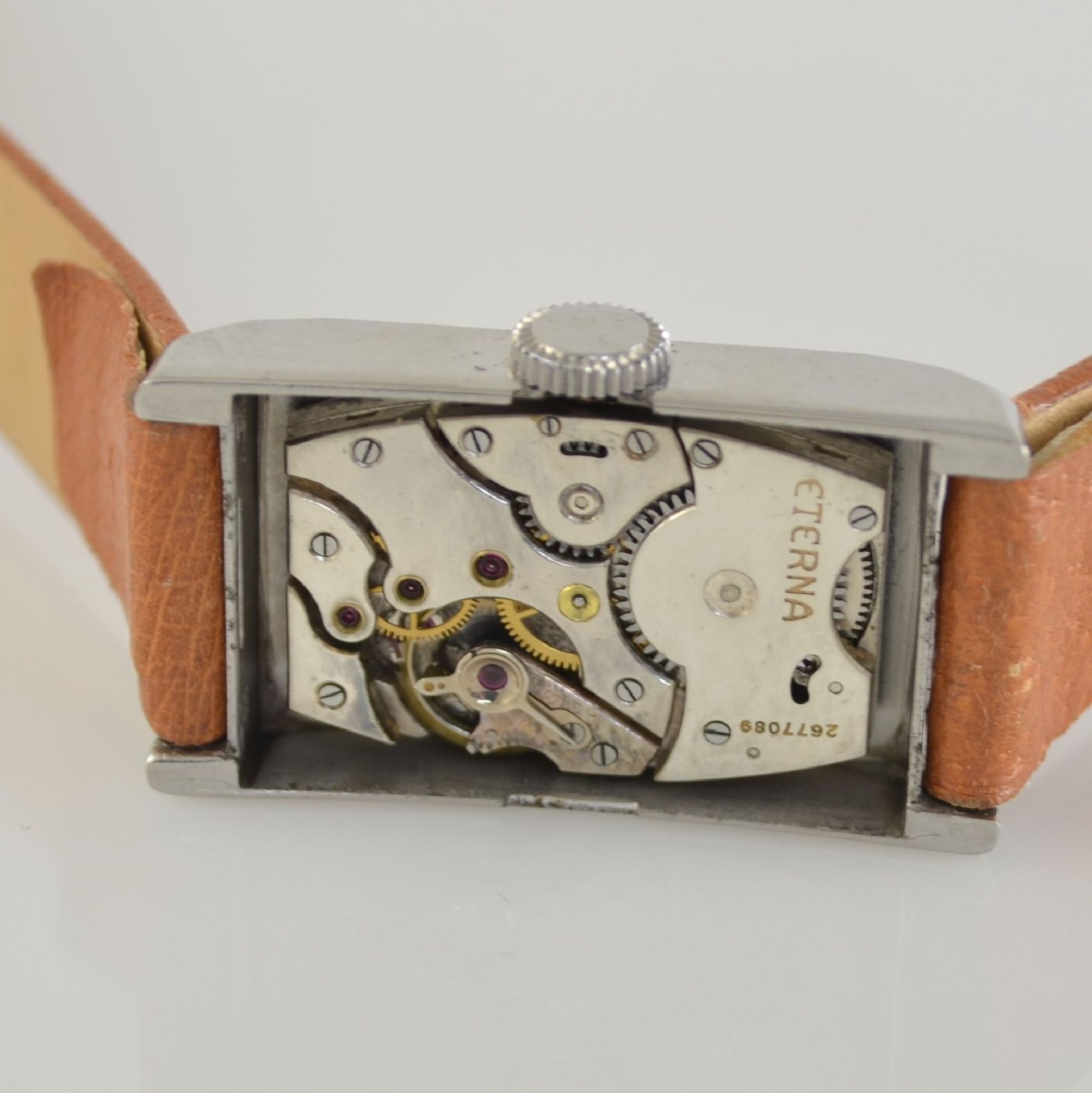 ETERNA 2 early, waterproof wristwatches in steel, Switzerland around 1935/40, both silvered dial - Bild 11 aus 12