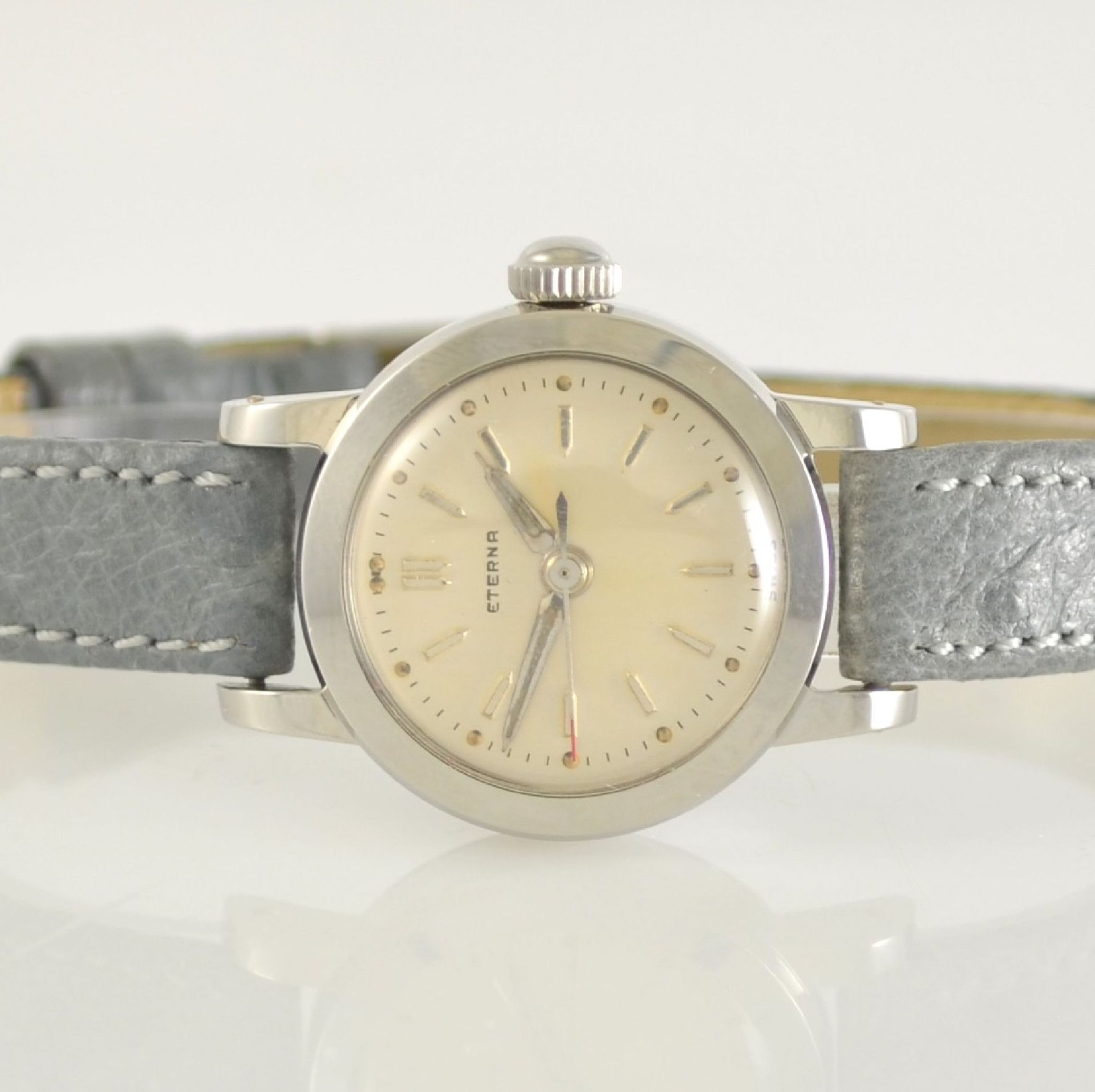ETERNA-MATIC 2 wristwatches in steel, Switzerland around 1950, self winding & manual winding, - Bild 2 aus 13
