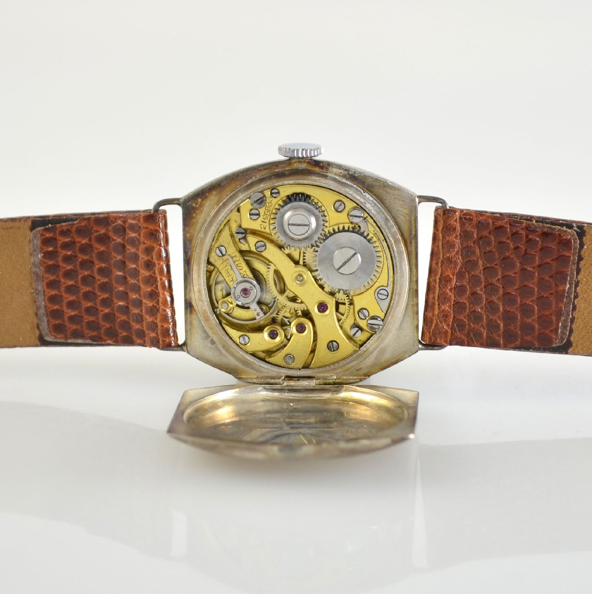 ETERNA 3 wristwatches in silver, Switzerland around 1925, manual winding, silver-hinge cases, - Bild 11 aus 17