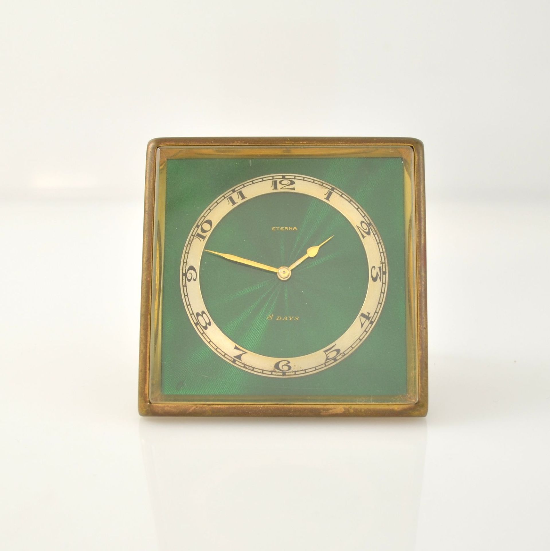 ETERNA Konvolut 3 table clocks & one board watch, Switzerland approx. 1910-1930, 1. small board - Bild 4 aus 16