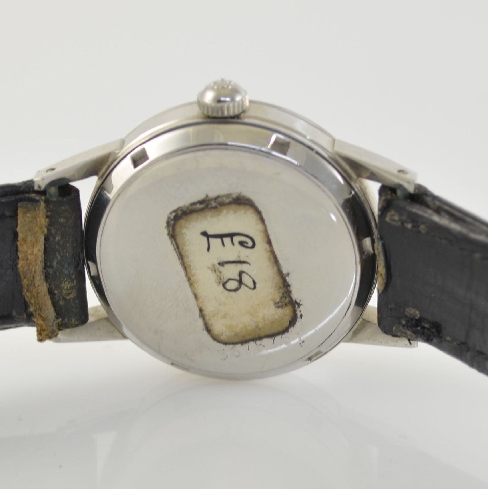 ETERNA-MATIC 2 wristwatches in steel, Switzerland around 1955, case backs screwed down, silvered - Bild 10 aus 12