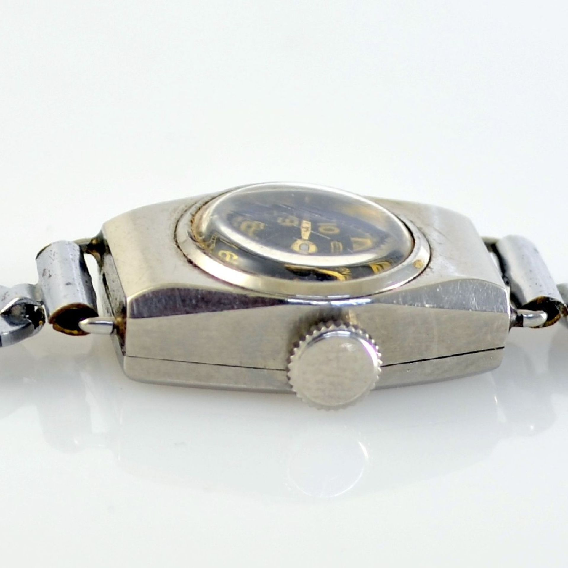 ETERNA 2 early wristwatches in steel, Switzerland around 1935, snap on case backs, 1 x octagonal - Bild 11 aus 14