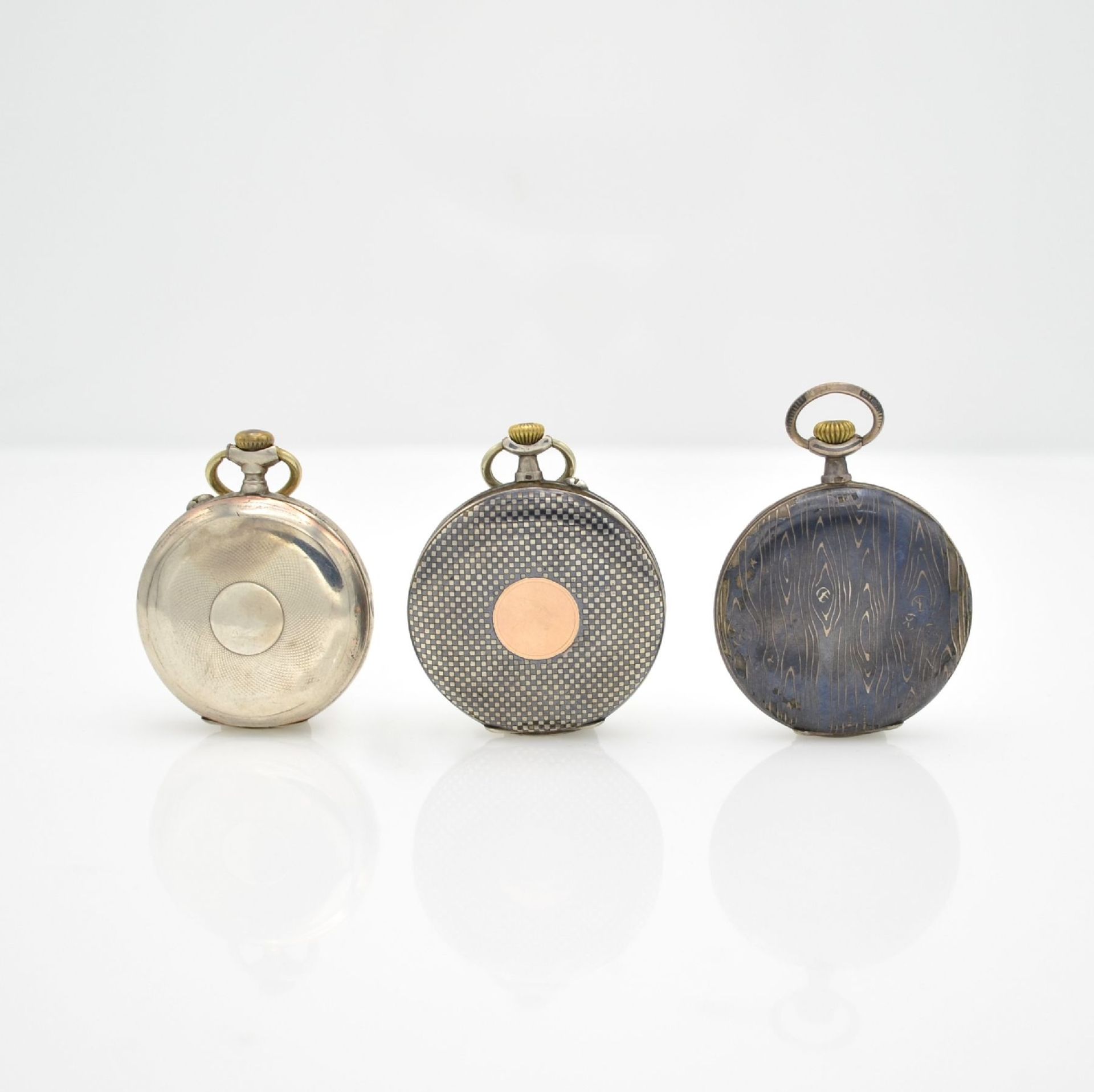 ETERNA 12 pocket watches as well as 4 gilt chains, Switzerland around 1900 till 1930, 10 silver - Bild 5 aus 14