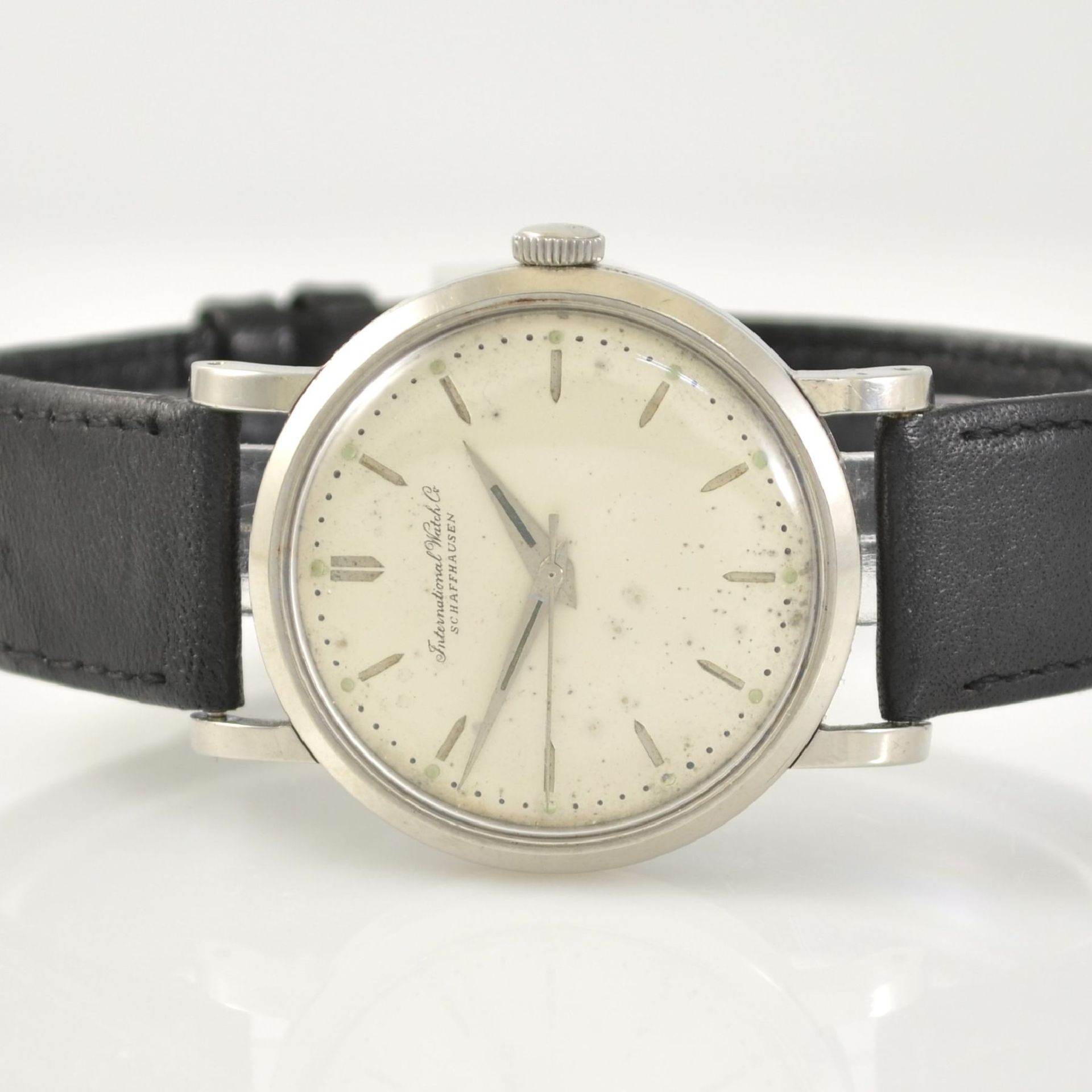IWC gents wristwatch with calibre 852 in steel, Switzerland around 1955, self winding, 3-piece - Bild 2 aus 5