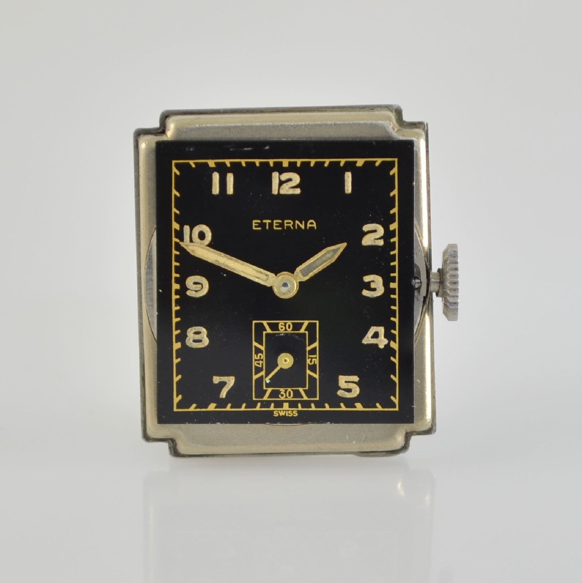 ETERNA nearly mint rectangular wrist watch with box & hangtag, Switzerland around 1935, manual - Bild 9 aus 9