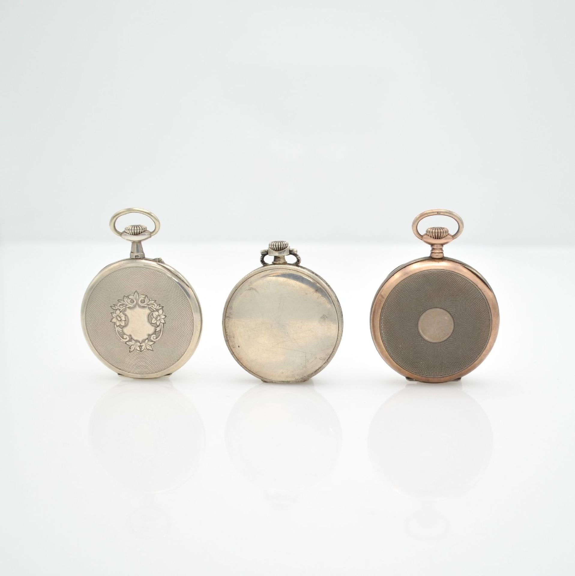 ETERNA 12 pocket watches as well as 4 gilt chains, Switzerland around 1900 till 1930, 10 silver - Bild 8 aus 14