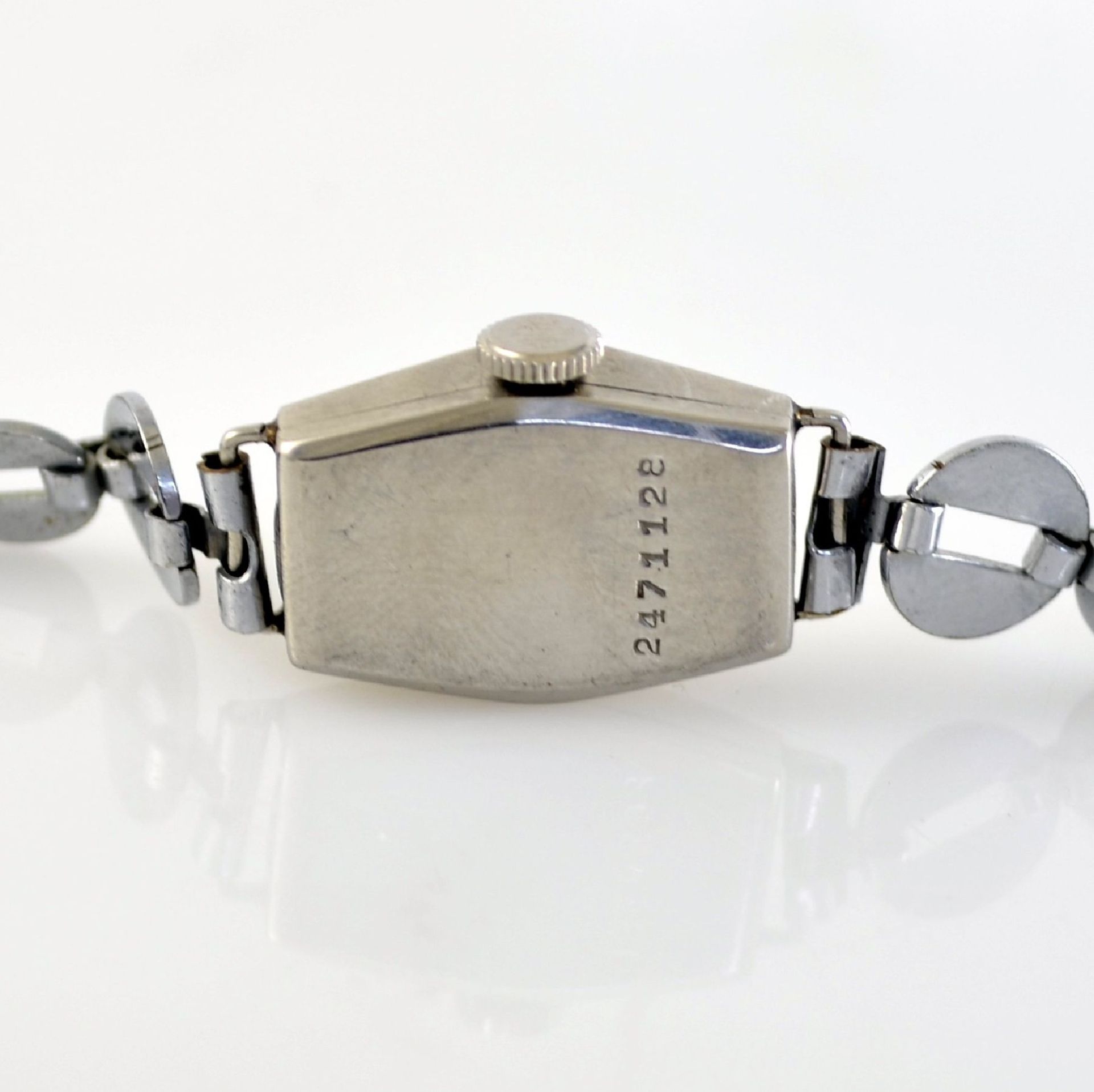 ETERNA 2 early wristwatches in steel, Switzerland around 1935, snap on case backs, 1 x octagonal - Bild 12 aus 14