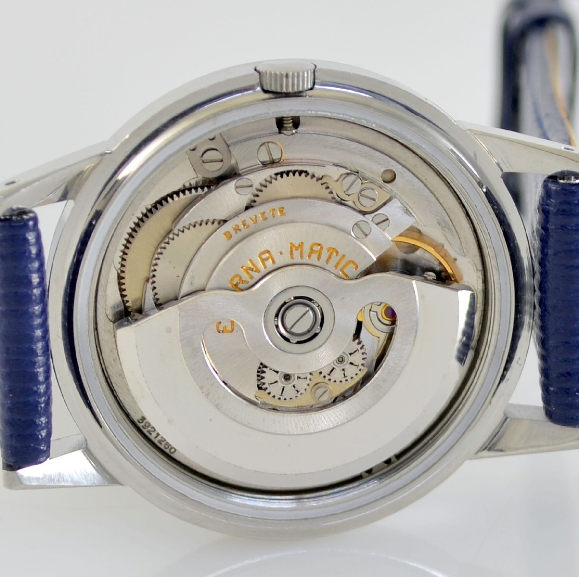 ETERNA-MATIC 2 wristwatches in steel, Switzerland around 1955, case backs screwed down, silvered - Bild 5 aus 12