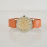 ETERNA gents watch in steel with box, Switzerland around 1950, manual winding, screwed down case