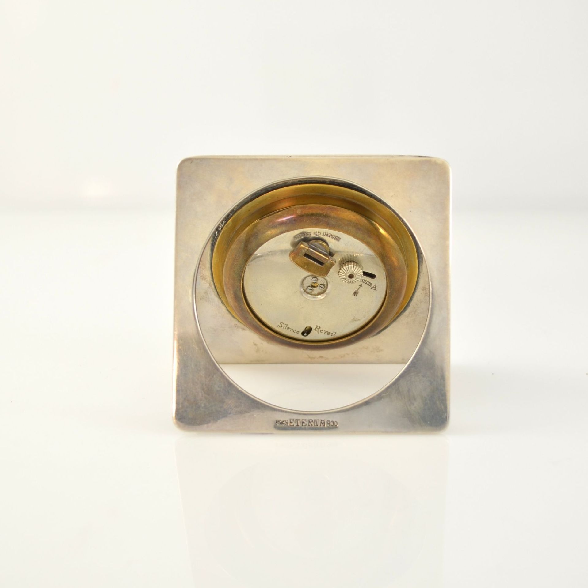 ETERNA Konvolut 3 table clocks & one board watch, Switzerland approx. 1910-1930, 1. small board - Bild 2 aus 16