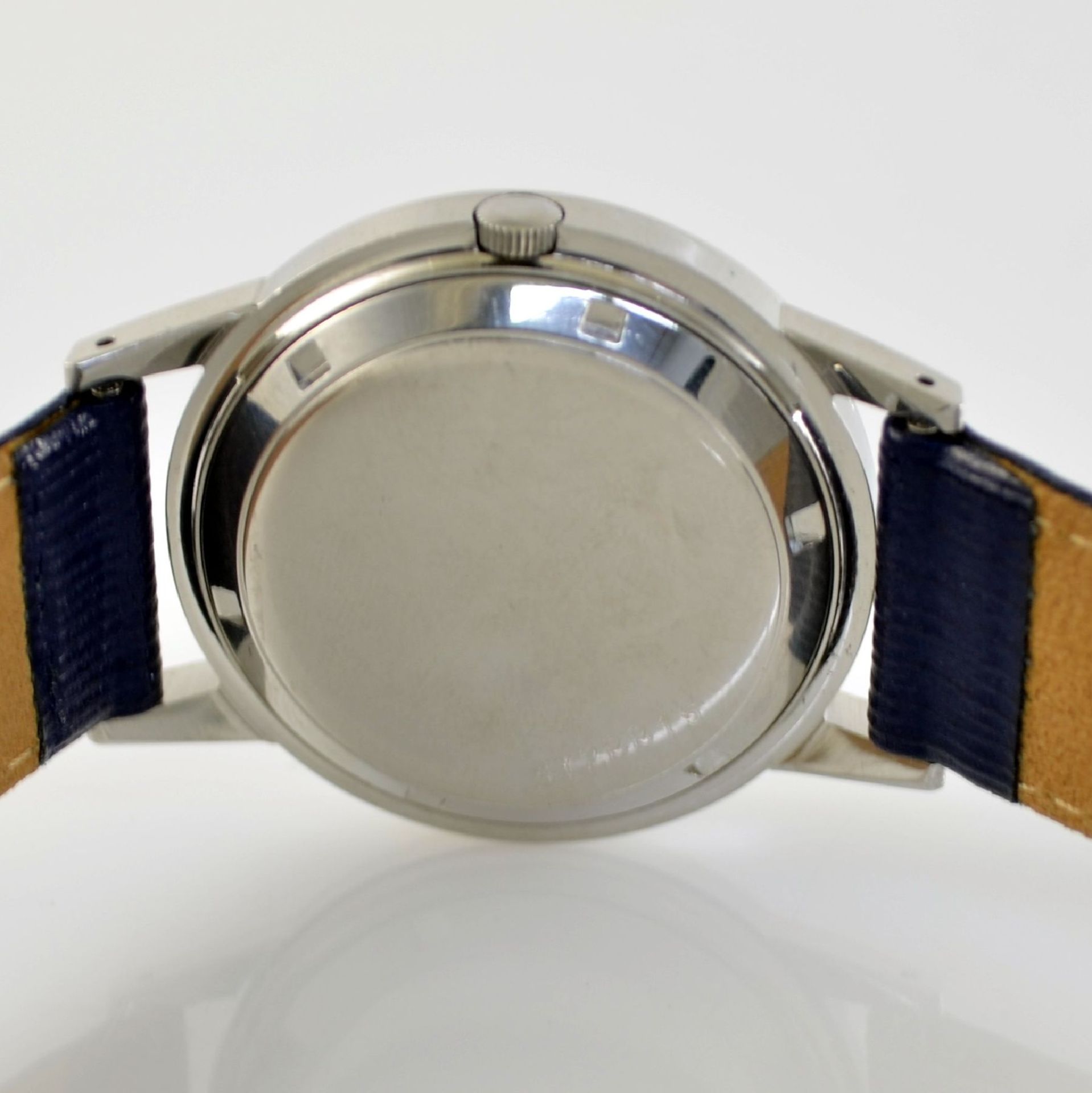 ETERNA-MATIC 2 wristwatches in steel, Switzerland around 1955, case backs screwed down, silvered - Bild 4 aus 12