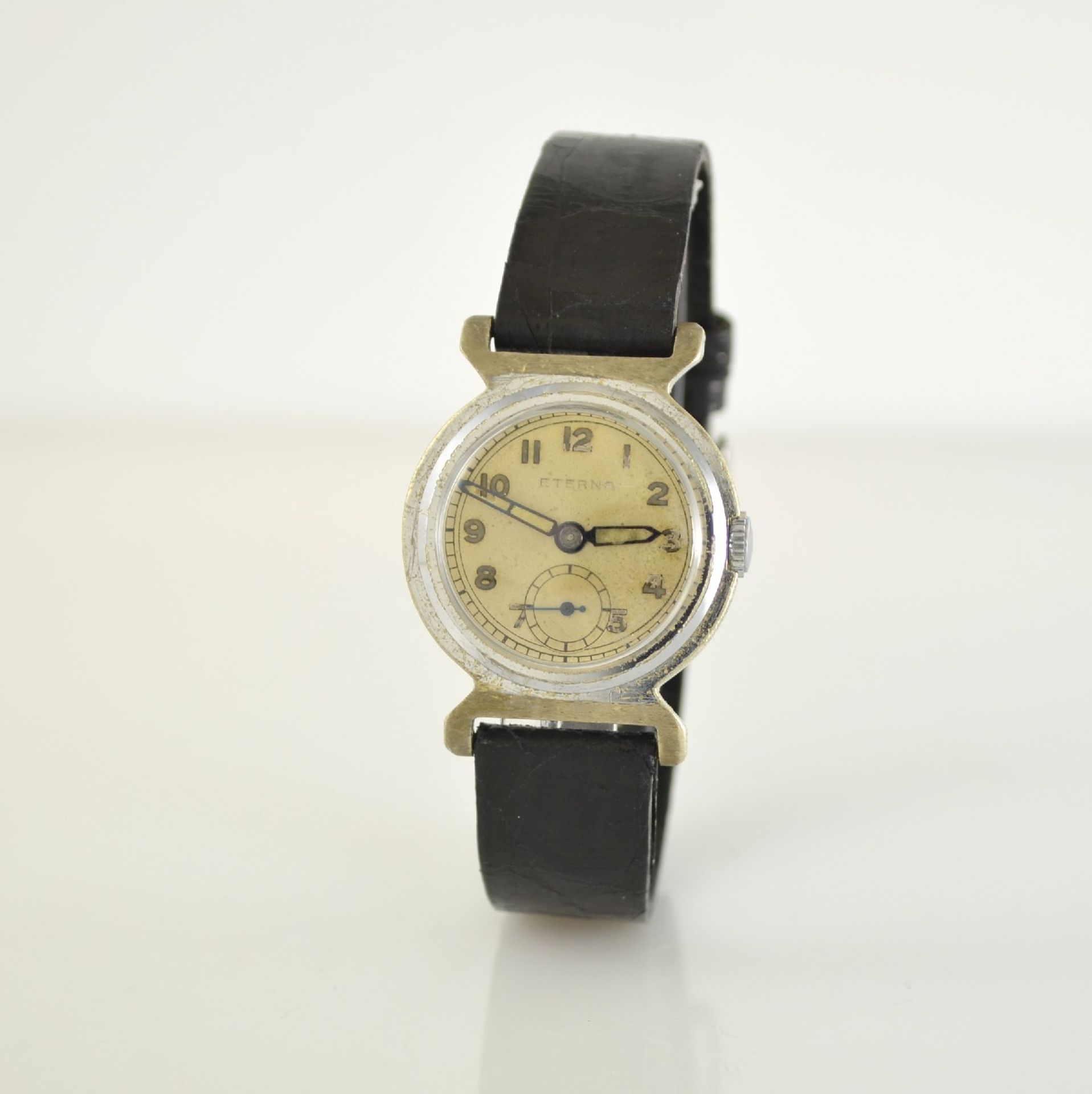 ETERNA 2 wristwatches in steel & chrome- plated, Switzerland around 1935, manual winding, silvered - Bild 9 aus 13