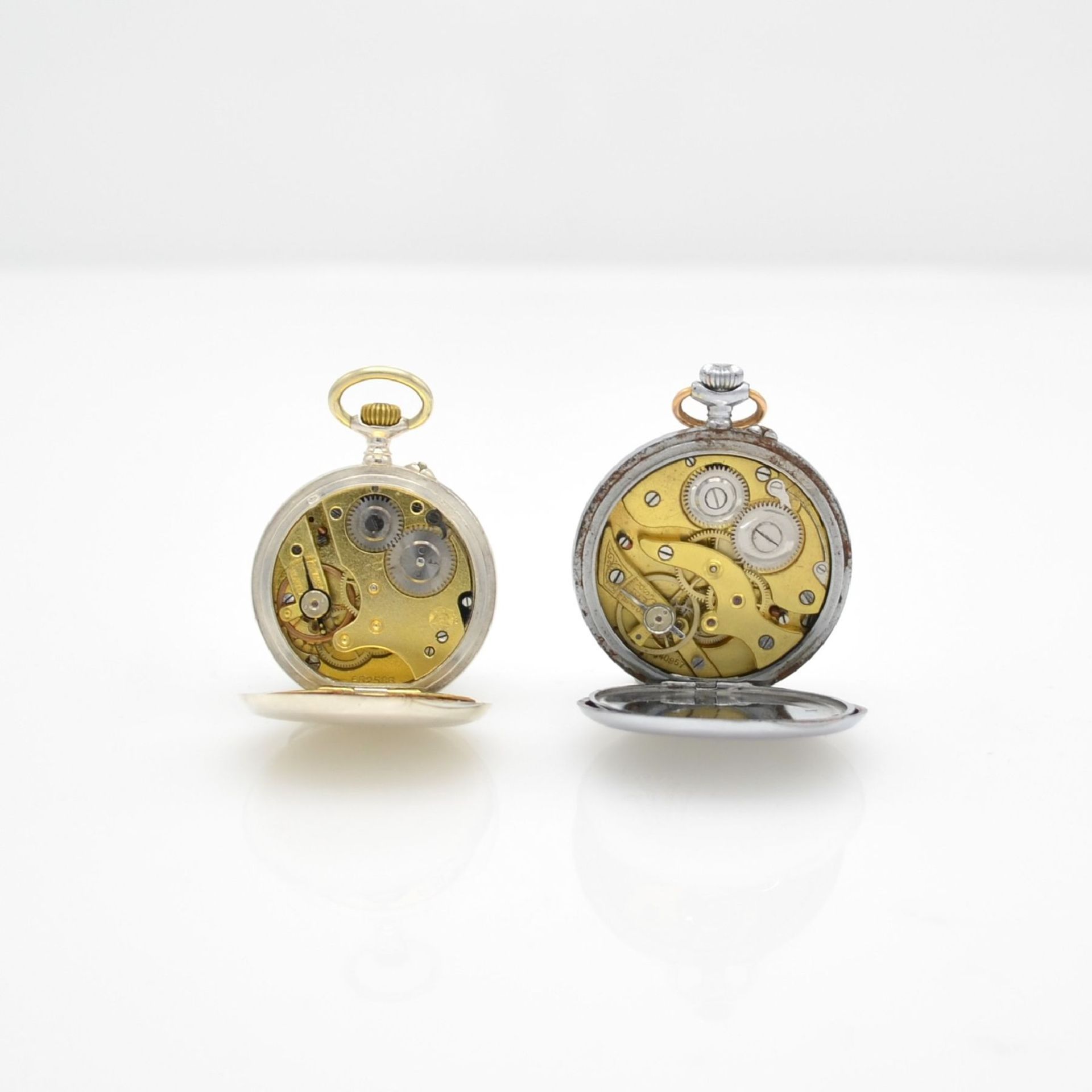 ETERNA 12 pocket watches as well as 4 gilt chains, Switzerland around 1900 till 1930, 10 silver - Bild 12 aus 14