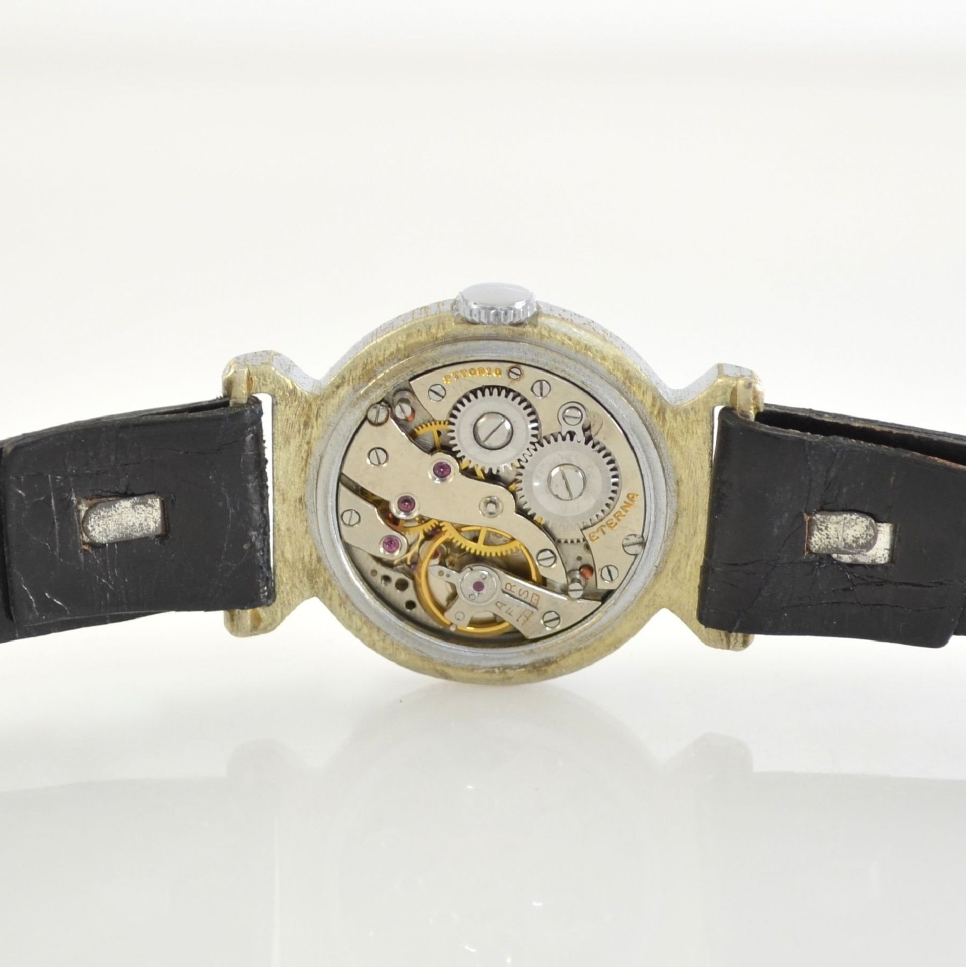 ETERNA 2 wristwatches in steel & chrome- plated, Switzerland around 1935, manual winding, silvered - Bild 12 aus 13