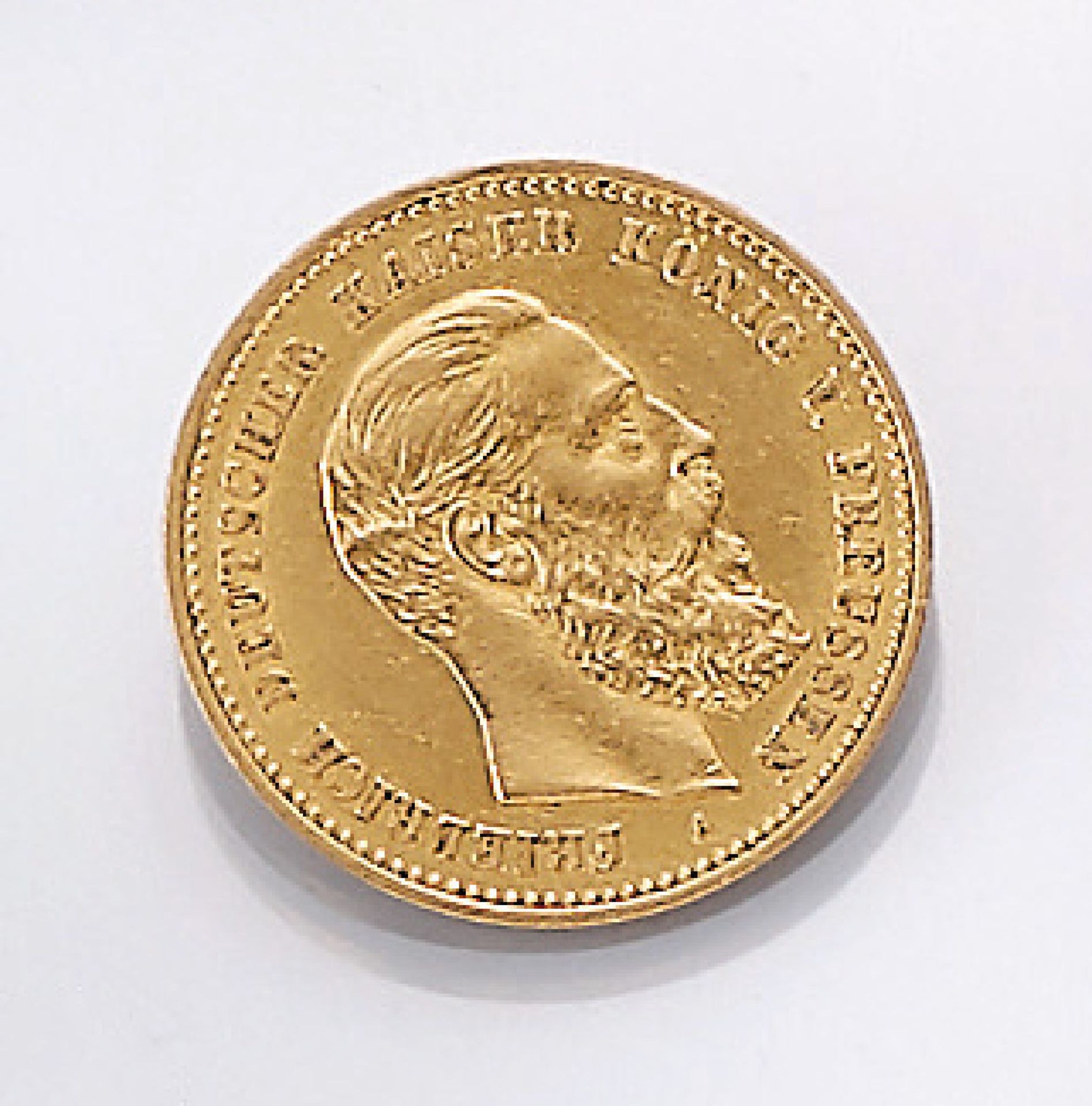 Gold coin, 10 Mark, German Reich, 1888 , Friedrich german emperor and king of Prussia, impressed