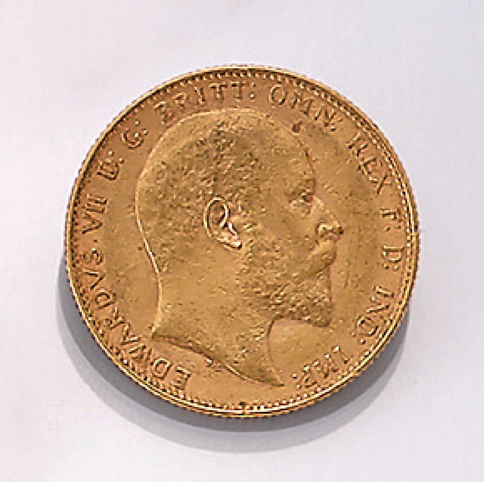 Gold coin, Sovereign, Great Britain, 1903 , Edward VII., RV: St. George on horseback fighting the