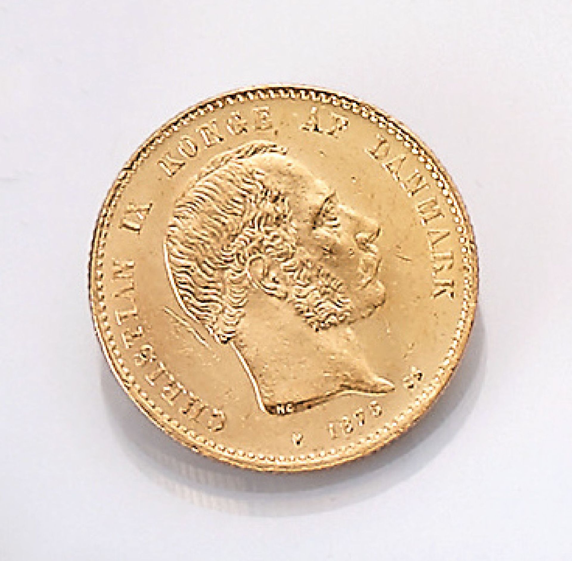 Gold coin, 20 Kroner, Denmark, 1873 , Christian IX. Konge af Danmark