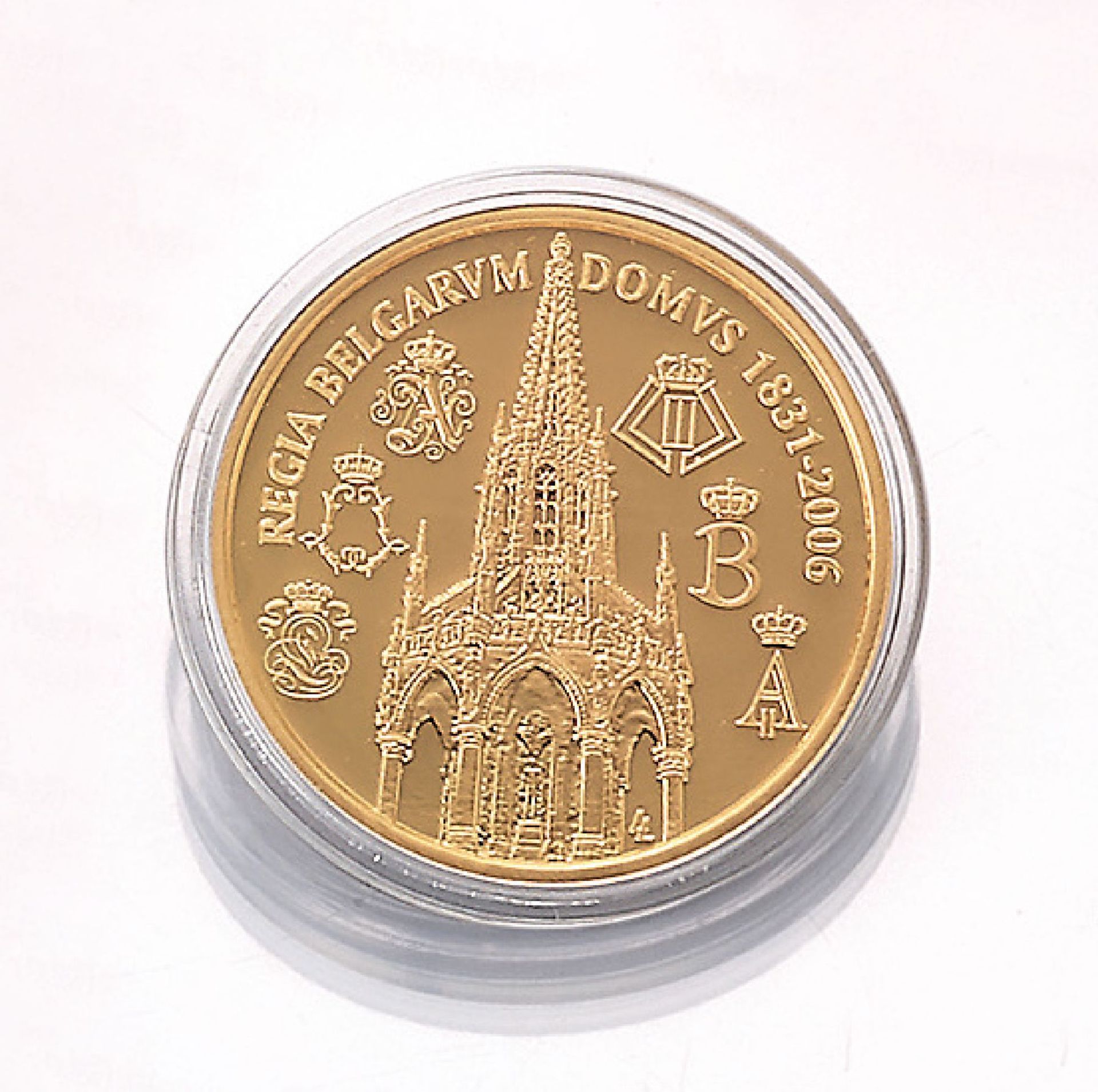 Gold coin, 100 EURO, Belgium, 2006 , published on the occasion of the belgian royalhouses 175th