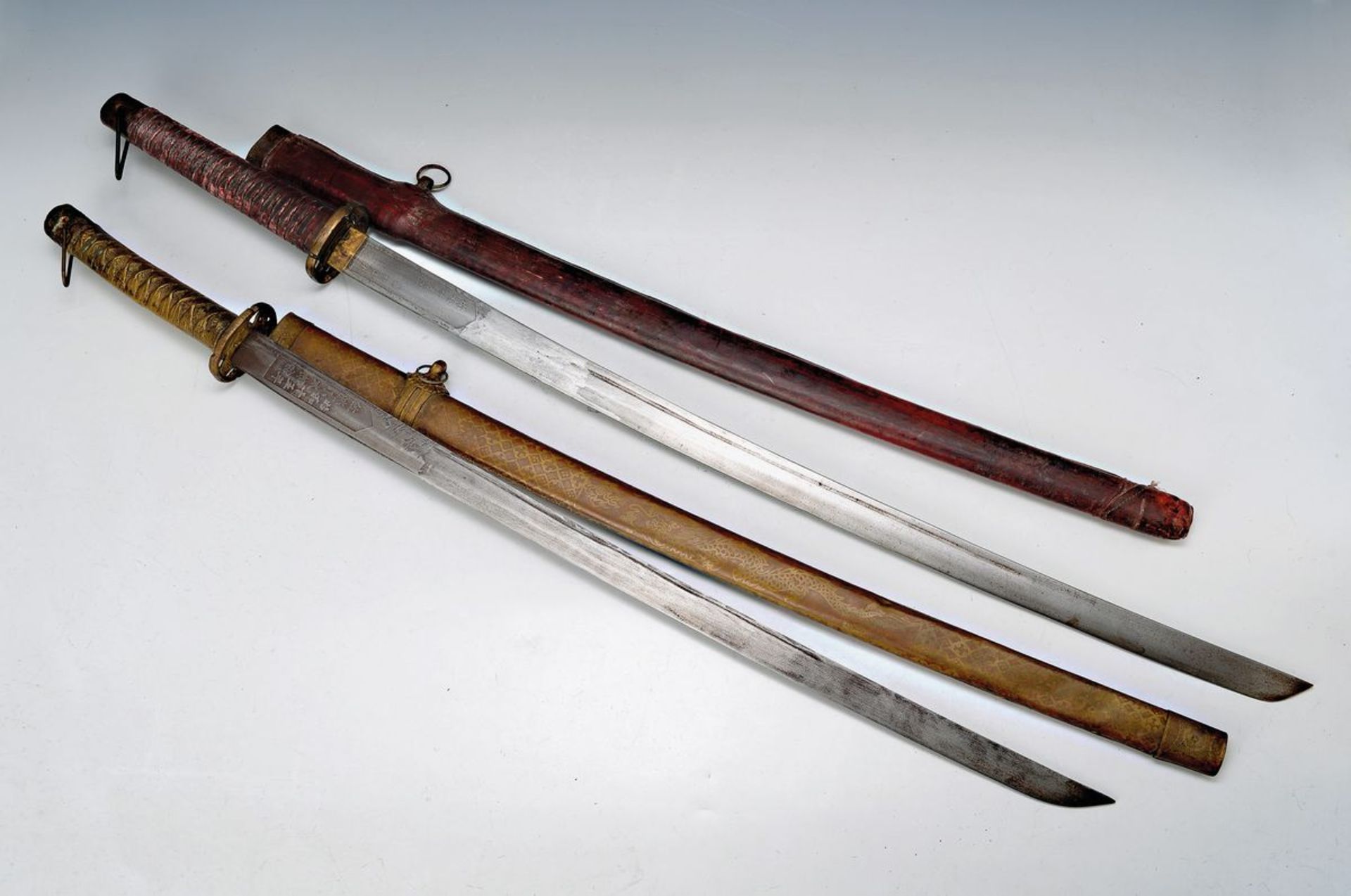 Army sword, Japan, of the imperial army, around 1940, sword in the way as a Katana, slightly bent