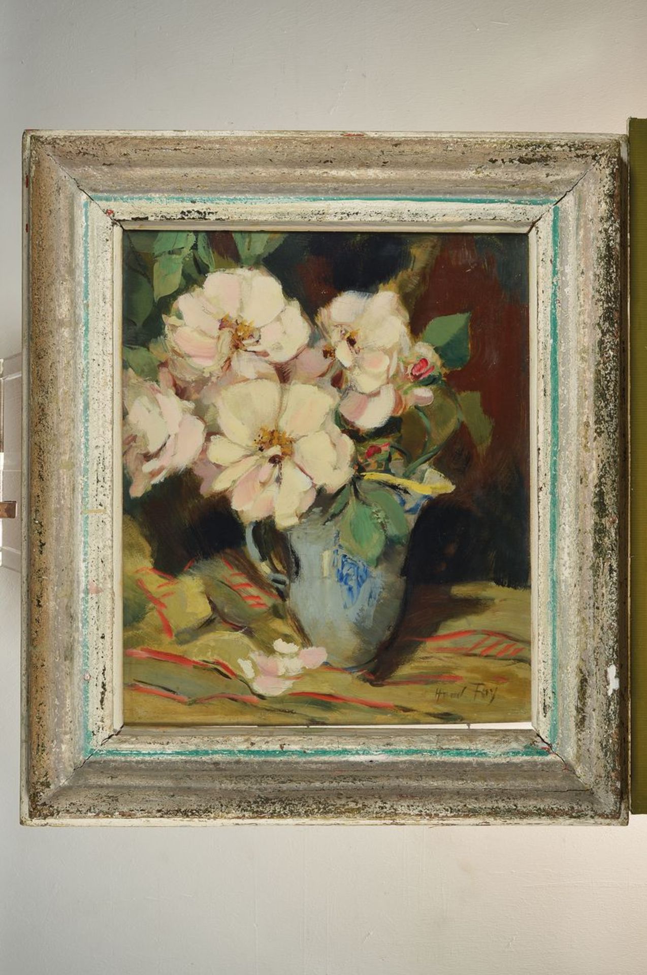Hanns Fay, 1888 Frankenthal-1957 Neustadt, still life with magnolias, oil / wood, signed lower - Image 3 of 3