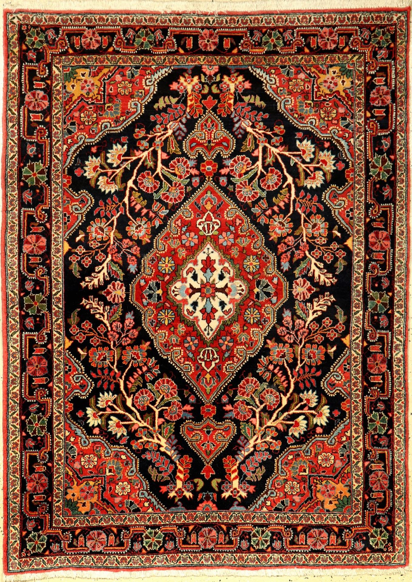 Djosan fein, Persien, ca. 50 Jahre, Korkwolle, ca. 152 x 112 cm, EHZ: 2