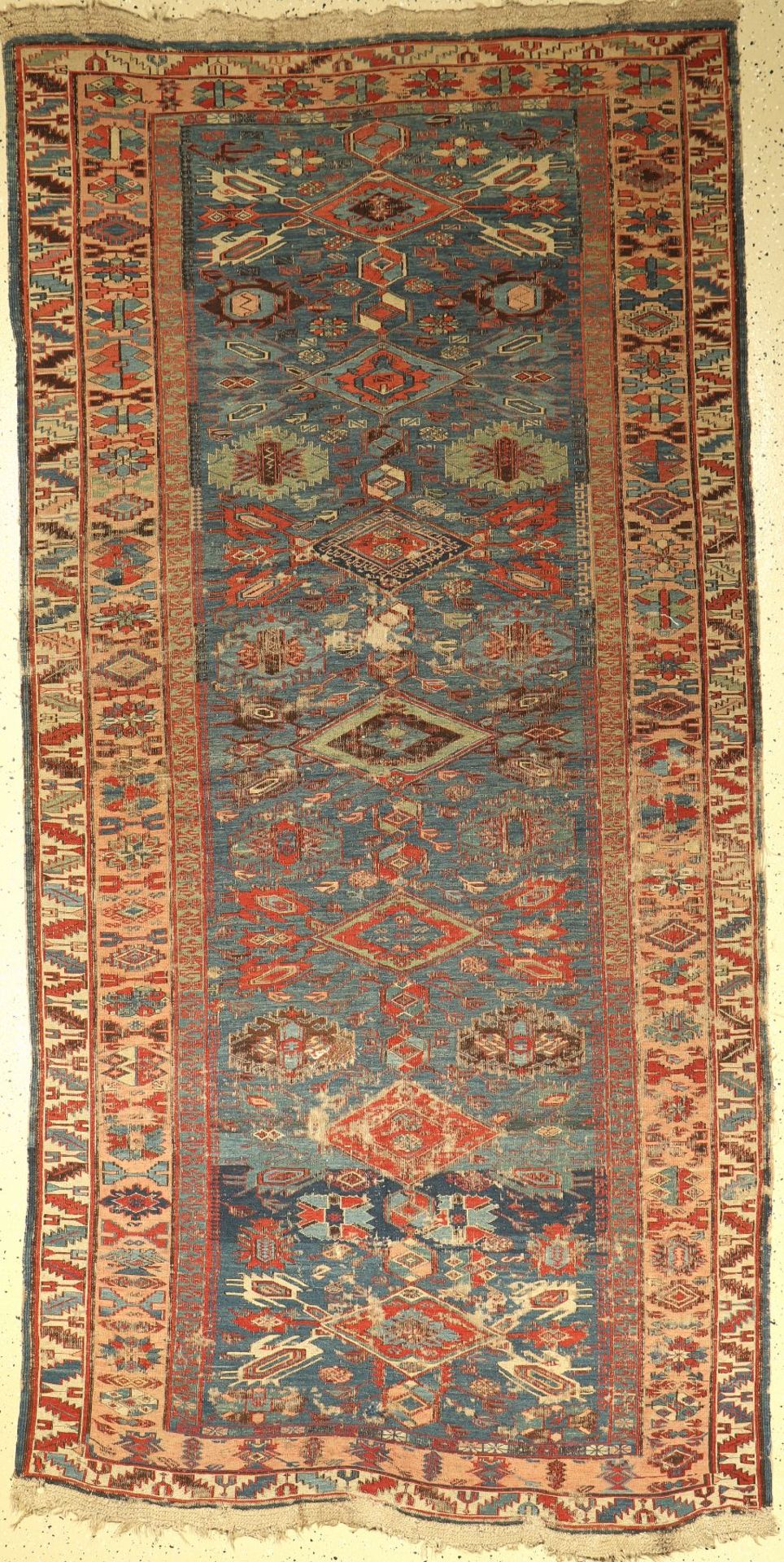 Feiner Seychur Sumakh, Kaukasus, 19.Jhd., Wolle auf Wolle, ca. 270 x 132 cm, EHZ: 4