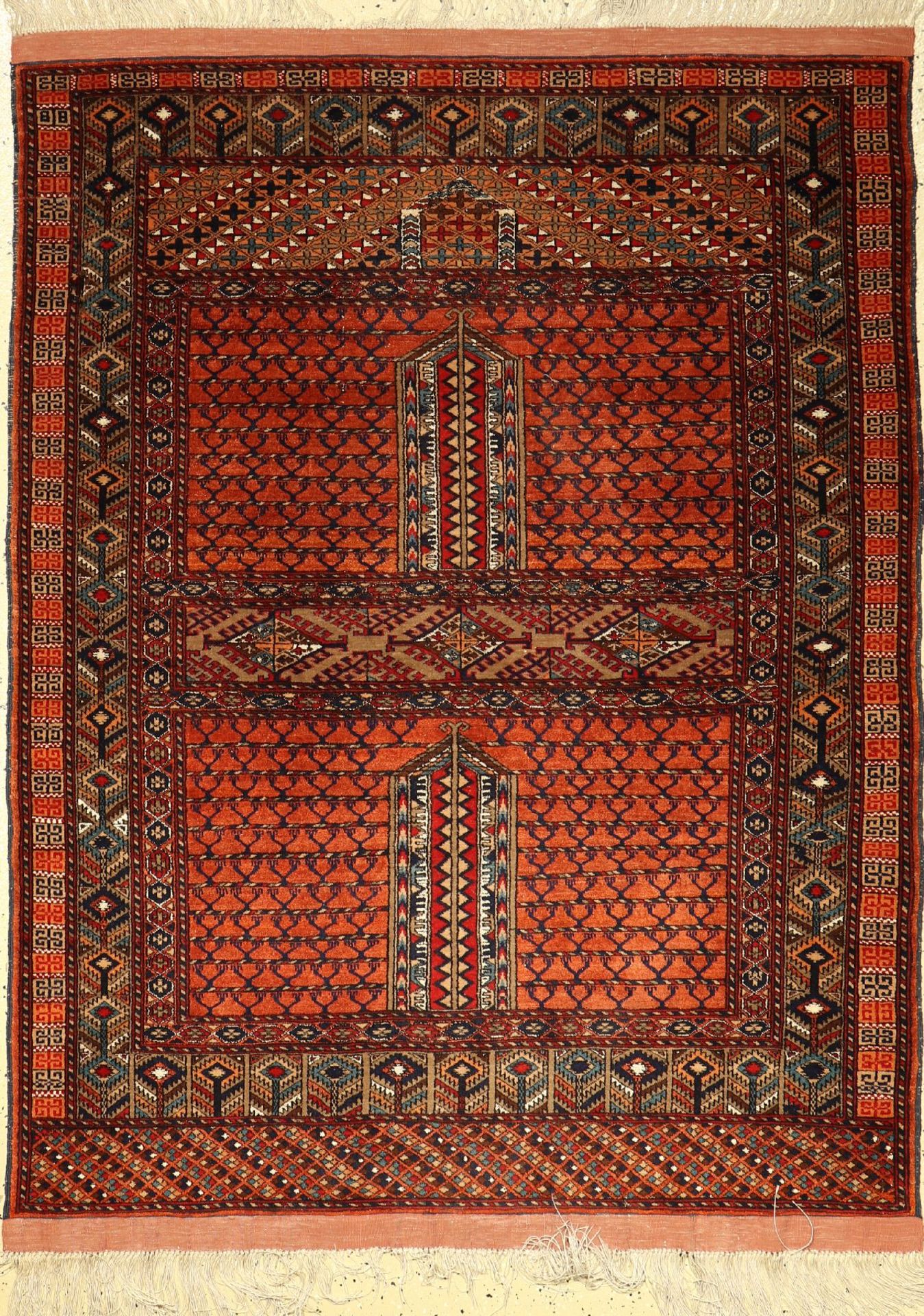 Mauri Engsi Fein, Afghanistan, ca. 50 Jahre, Wolle auf Wolle, ca. 160 x 120 cm, EHZ:2