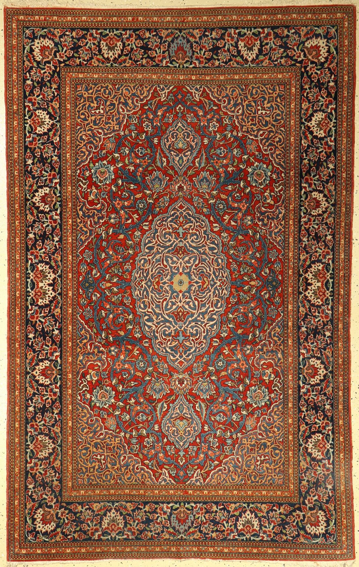 Esfahan alt, Persien, um 1920, Wolle auf Baumwolle, ca. 221 x 140 cm, EHZ: 3