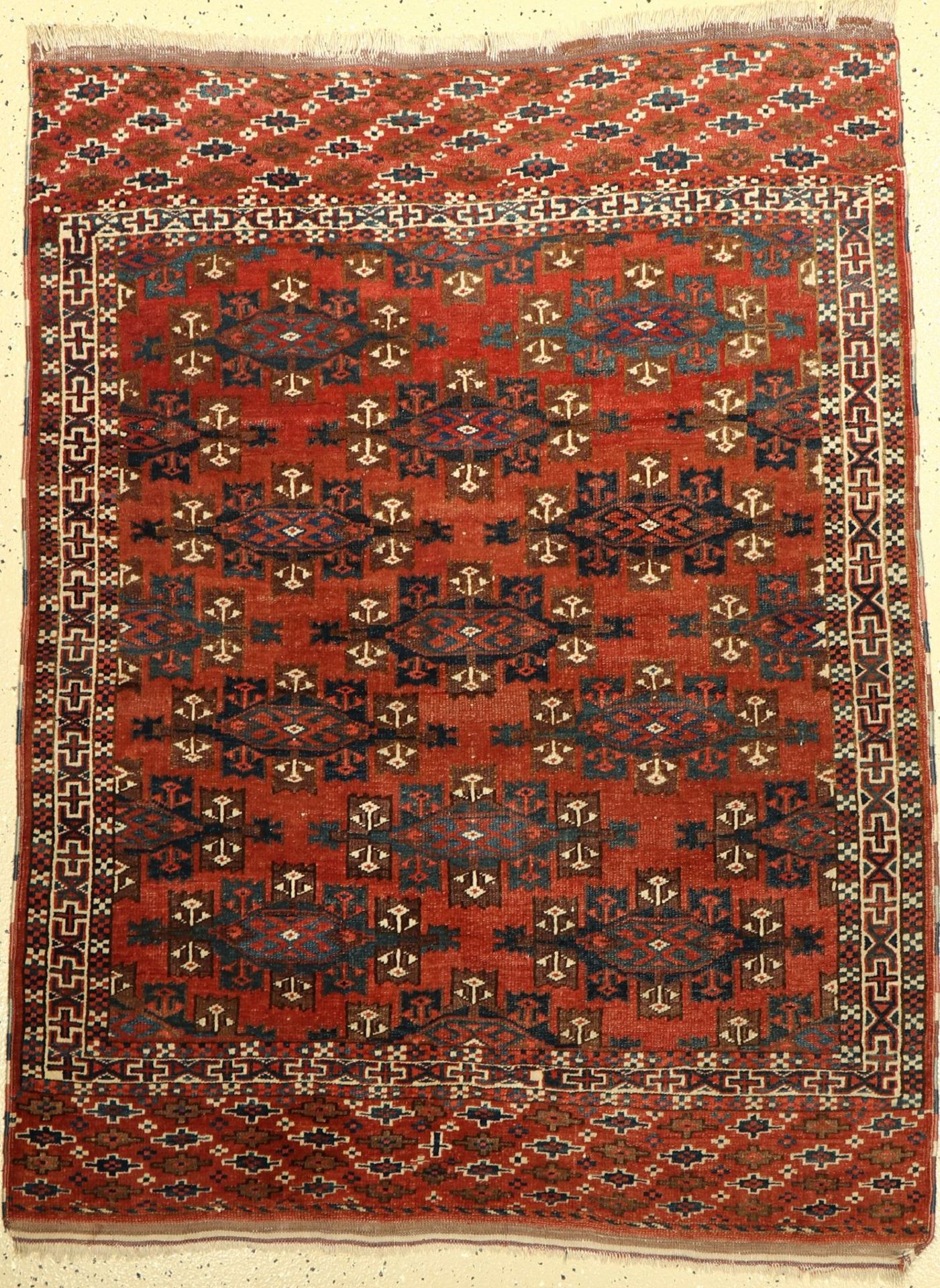 Yomud Kepse Gül, Turkmeistan, um 1920, Wolle auf Wolle, ca. 142 x 108 cm, EHZ: 3